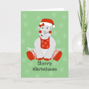Cartes Pour Fêtes Annuelles illusima Ballet Rhino Noël Flocons de Neige Vert
