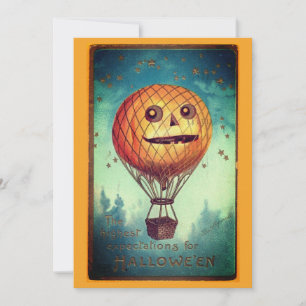 Cartes Pour Fêtes Annuelles Illustration amusante d'Halloween Vintage modifiab