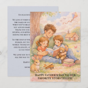 Cartes Pour Fêtes Annuelles Illustration aquarelle pour la fête des pères : un