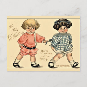 Cartes Pour Fêtes Annuelles Illustration d'amour rétro pour enfants