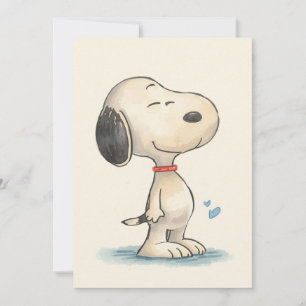 Cartes Pour Fêtes Annuelles Illustration de chien Beagle à l'aquarelle mignonn