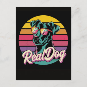 Cartes Pour Fêtes Annuelles Illustration de chien vintage élégante avec des vi