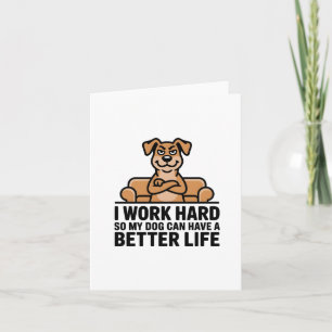Cartes Pour Fêtes Annuelles Illustration de citation de chien gâté drôle sur c