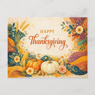 Cartes Pour Fêtes Annuelles Illustration de citrouille de Thanksgiving de réco