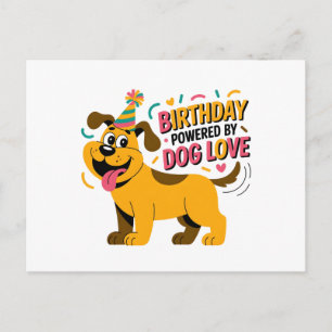 Cartes Pour Fêtes Annuelles Illustration de fête d'anniversaire pour chien d'a
