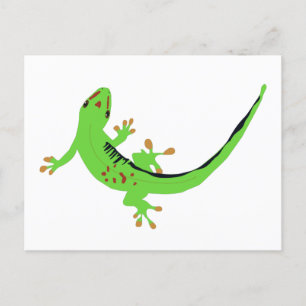 Cartes Pour Fêtes Annuelles Illustration de Gecko Lizard Reptile