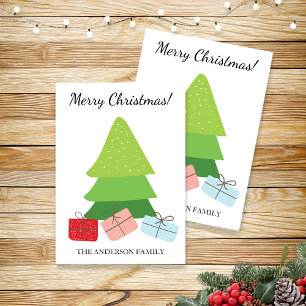 Cartes Pour Fêtes Annuelles Illustration de Joyeux Noël Colorée Mignonne