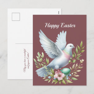 Cartes Pour Fêtes Annuelles Illustration de la colombe de Pâques