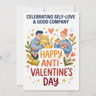 Cartes Pour Fêtes Annuelles Illustration de la Journée anti-Saint-Valentin joy