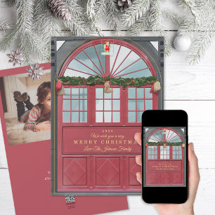 Cartes Pour Fêtes Annuelles Illustration de la vitrine antique