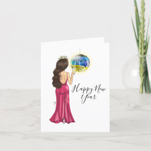 Cartes Pour Fêtes Annuelles Illustration de mode Bonne Année