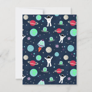 Cartes Pour Fêtes Annuelles illustration de motif spatial
