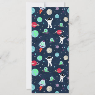 Cartes Pour Fêtes Annuelles illustration de motif spatial