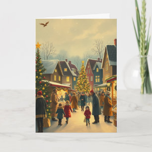 Cartes Pour Fêtes Annuelles Illustration de Noël Vintage
