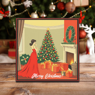 Cartes Pour Fêtes Annuelles Illustration de Noël vintage