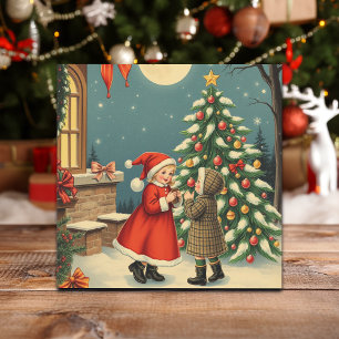 Cartes Pour Fêtes Annuelles Illustration de Noël Vintage