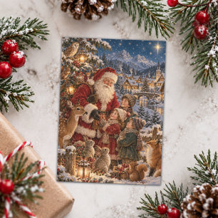 Cartes Pour Fêtes Annuelles Illustration de Noël vintage