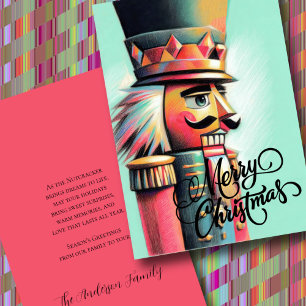 Cartes Pour Fêtes Annuelles Illustration de Nutcracker Christmas Aqua