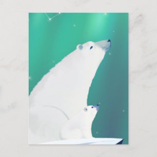 Cartes Pour Fêtes Annuelles Illustration d'ours polaire heureux - Vœux d'hiver