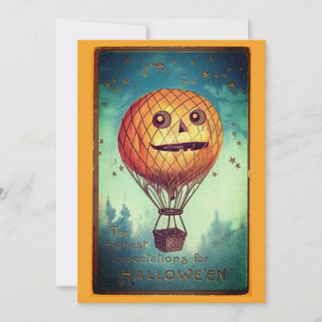 Cartes Pour Fêtes Annuelles Illustration drôle et modifiable pour un Halloween (Devant)