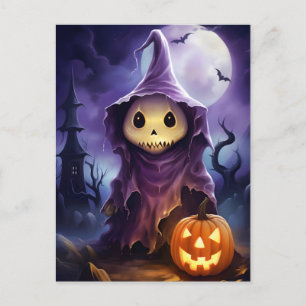 Cartes Pour Fêtes Annuelles Illustration du fantôme d'Halloween Jack-o-lantern