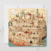 Illustration du paysage urbain palestinien