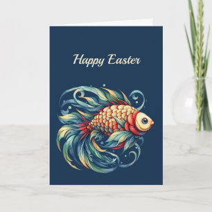 Cartes Pour Fêtes Annuelles Illustration du poisson de Pâques