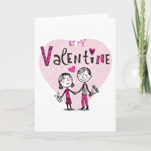 Cartes Pour Fêtes Annuelles Illustration of a Valentine's Couple