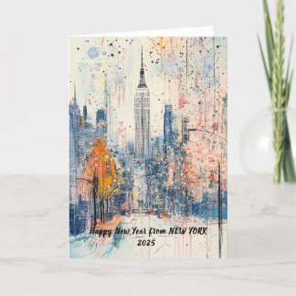 Cartes Pour Fêtes Annuelles Illustration personnalisée de Bonne Année 2025 pou