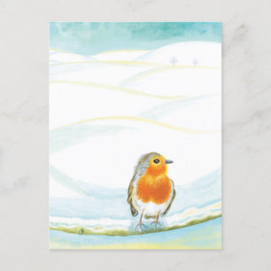 Cartes Pour Fêtes Annuelles Illustration Red Robin Bird & Winter
