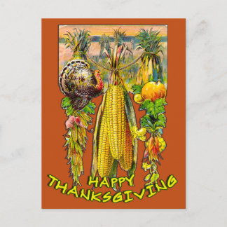 Cartes Pour Fêtes Annuelles Illustration vintage de Thanksgiving