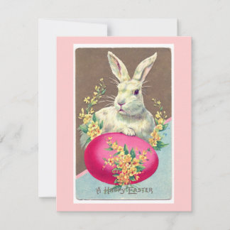 Cartes Pour Fêtes Annuelles Illustration vintage du lapin de Pâques