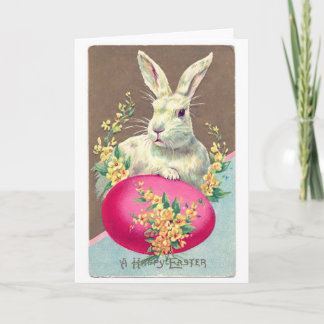 Cartes Pour Fêtes Annuelles Illustration vintage du lapin de Pâques