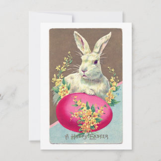 Cartes Pour Fêtes Annuelles Illustration vintage du lapin de Pâques