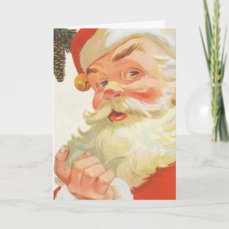 Cartes Pour Fêtes Annuelles Illustration vintage Père Noël