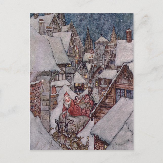 Cartes Pour Fêtes Annuelles Illustrations de Noël (Devant)