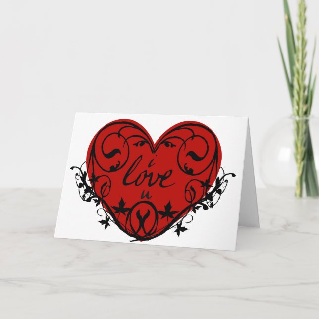 Cartes Pour Fêtes Annuelles iloveu (Devant)