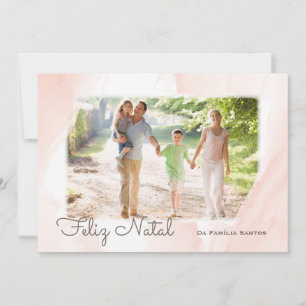 Cartes Pour Fêtes Annuelles Ils aquarellent photo moderne Heureux Noël