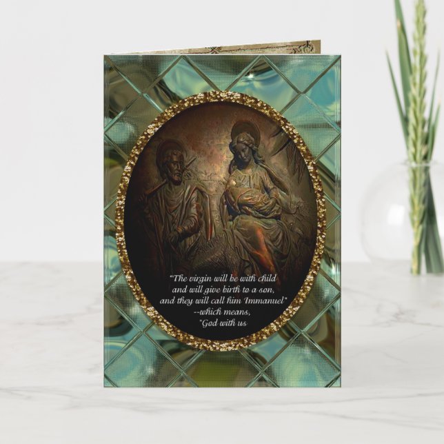 Cartes Pour Fêtes Annuelles Ils l'appelleront Emmanuel (Devant)