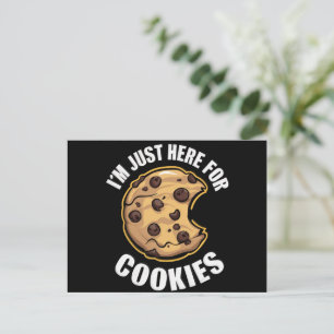 Cartes Pour Fêtes Annuelles I'm Just Here For The Cookies Funny Christmas