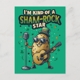 Cartes Pour Fêtes Annuelles I'm Kind Of A Sham-Rock Star Funny Irish