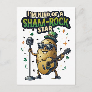 Cartes Pour Fêtes Annuelles I'm Kind Of A Sham-Rock Star Funny Irish