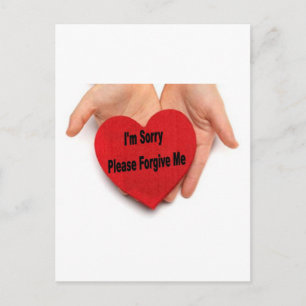 Cartes Pour Fêtes Annuelles I'm Sorry Please Forgive Me Valentine Hands