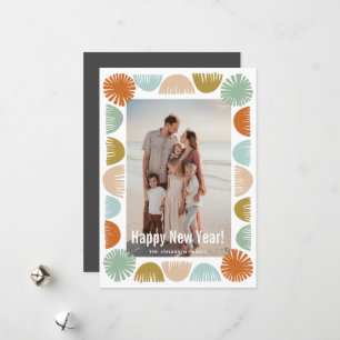 Cartes Pour Fêtes Annuelles Image couleur Retro Frame