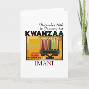 Cartes Pour Fêtes Annuelles IMANI - Foi