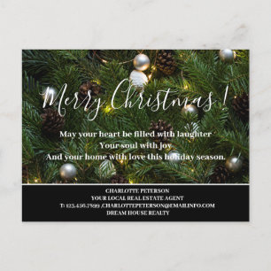 Cartes Pour Fêtes Annuelles Immeuble de Noël Pin Real Estate