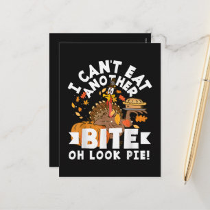 Cartes Pour Fêtes Annuelles Impossible de manger une autre bouchée Oh regardez