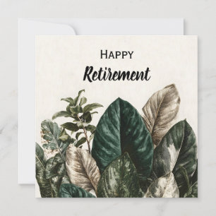 Cartes Pour Fêtes Annuelles Impression botanique moderne de Feuilles tropicaux