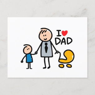 Cartes Pour Fêtes Annuelles Impression Love Daddy