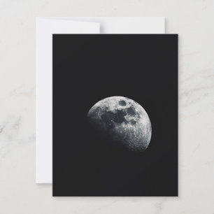 Cartes Pour Fêtes Annuelles Impression photo de la lune de fleurs